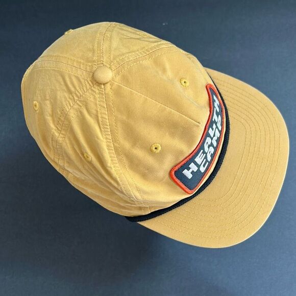 Richardson Outdoor Health Camp Hat Cap SnapBack Yellow Gold Patch Rope Trim - Picture 7 of 11
